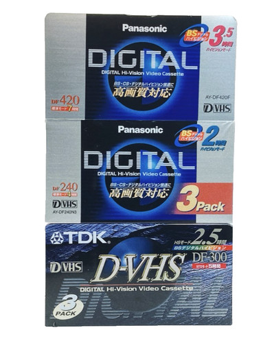 Lot vhs tapes panasonic - 7, d-vhs