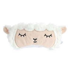 Relaxeazzz Sheep Sherpa Fleece Novelty Sleep Mask