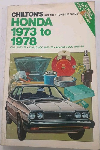 Chilton honda 1973 1978 - chilton, to