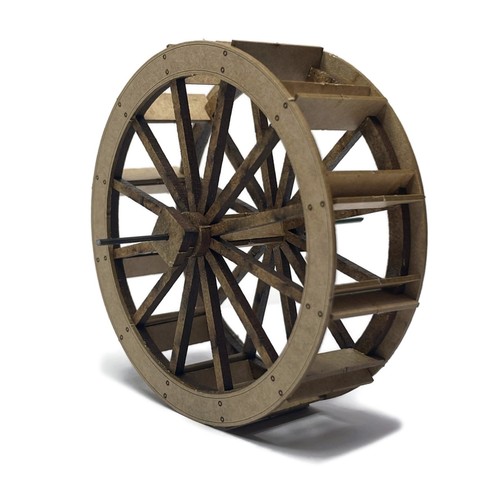 Overshot waterwheel for - overshot,