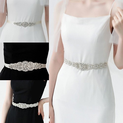 Crystal pearls bridal belt - pearls,