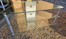 Three Tier Glass TV Hifi Stand