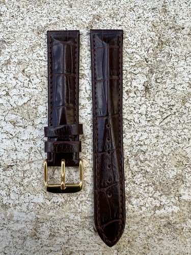 Dark brown imitation crocodile - brown,