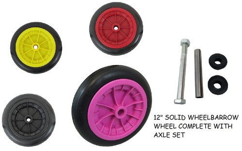 Solid wheelbarrow wheel - 12,