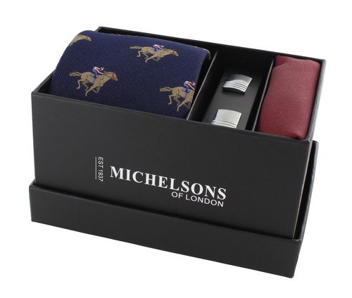 Navy jockey race horse silk - on,