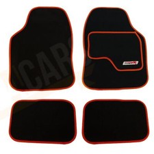 4 x Black  Carpet Floor Mats w