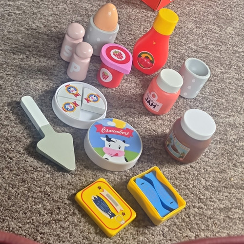 Wooden play kitchen pretend - play,