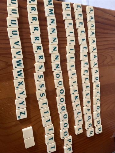 Scrabble letter tiles mixed - letter,