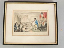 1854 FRAMED ORIGINAL ANTIQUE