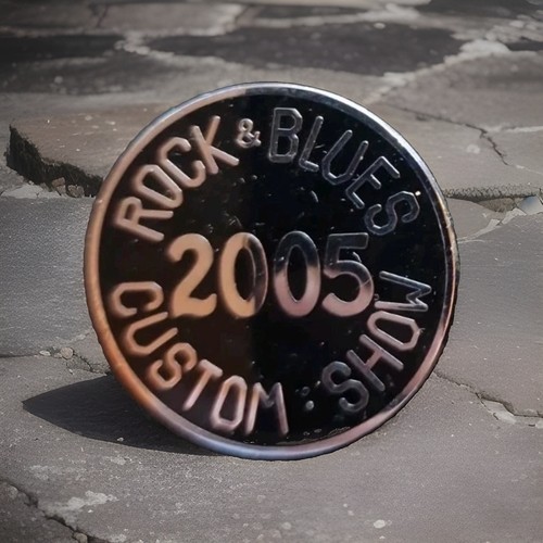 Vintage biker pin - badge,, hog