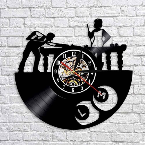 Vinyl record wall clock - clock,