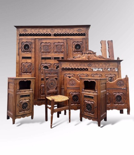 Antique french breton - french, carved