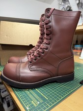 WW2 American, US Army Paratrooper Leather Jump Boots WWII size 10 repro