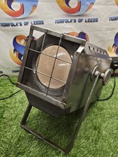 VINTAGE THEATRE STAGE FILM FLOOR LIGHT LAMP Chrome Industrial Look TV Retro M