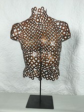 One Male Torso Metal Sculpture