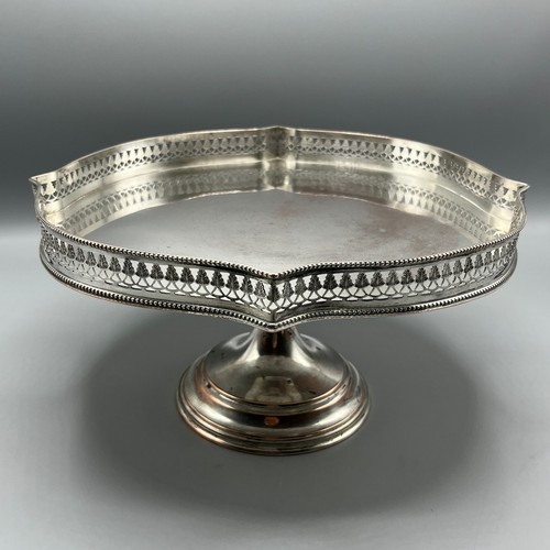 Antique silver plated pedestal - antique,