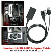Wireless bluetooth Music Interface AUX Audio Cable Adapter For Audi Q7 A5 A6 A8