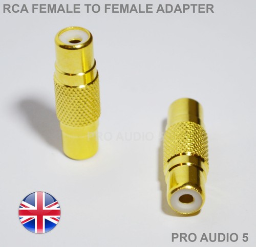 Gold plated rca phono - 2x,