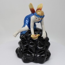 Flower holder Figurine Fairy Art Deco-German Style Art Nouveau Style Porcelain V