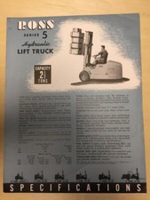 Vtg Ross Carriers Brochure