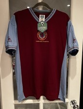 Aston Villa 1981-82 Champions Of Europe Shirt - Medium Retro Score Draw 9 Withe
