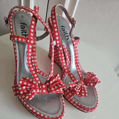 Faith red polka dot open - faith, toe