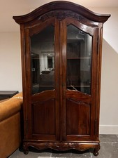 Antique Mahogany Linen Press Cupboard Chest Drawer Wardrobe Armoire