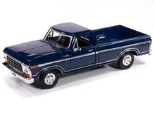 Johnny Lightning 1979 Ford F-150 Custom (Dark Blue Poly) 1:24 Diecast