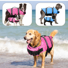 Dog Life Jacket Safety Swimming Float Adjustable Buoyancy Aid Vest Pet Preserver