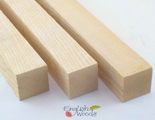 English Ash woodturning spindle blank. 50mm(2") sq. Up to 1m long. Wood carving