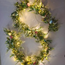 Easter Garland Metallic Wreath