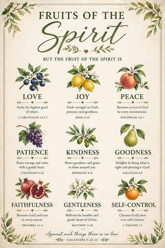 Fruits the spirit - fruits, of