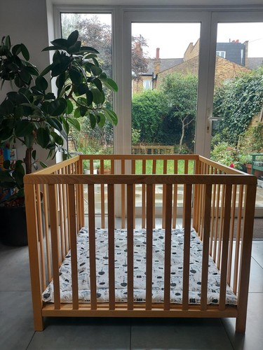 Babydan playpen wood - playpen,,