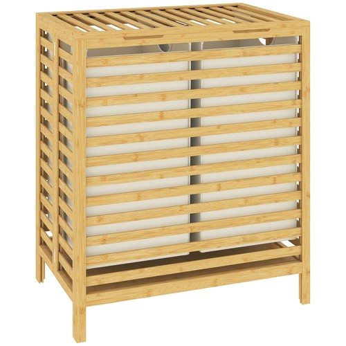 Bamboo laundry basket with - laundry,