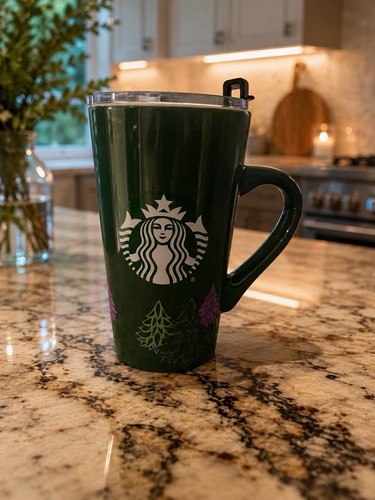 Starbucks green ceramic travel - ceramic,