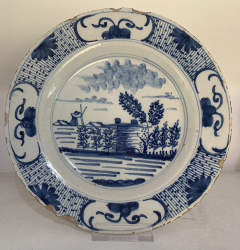 18th delftware tin - delftware,