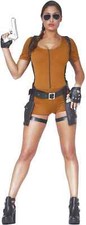 Fiestas Guirca Adventurous Adventurer Ladies Fancy Dress Costume Size m/l