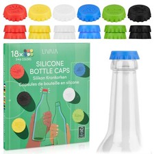18 silicone bottle caps