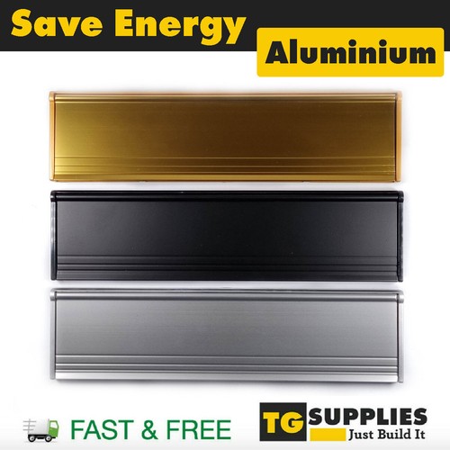 Aluminium door letter box - aluminium,