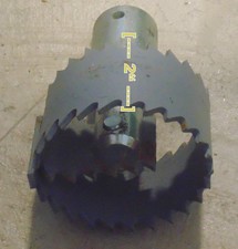 General Pipe Cleaners 4" Rotary Saw Blade w/hub Root Cutter Sewer Auger