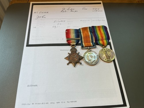 1914 trio with clasp 3719 - 1914, pte