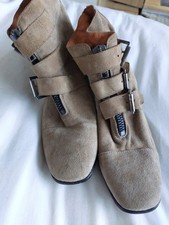 Size 39 Top Shop beige suede ankle boots, Medium heel, VGC