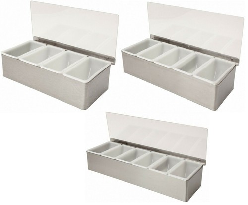 Bar condiment holder - bar, stainless