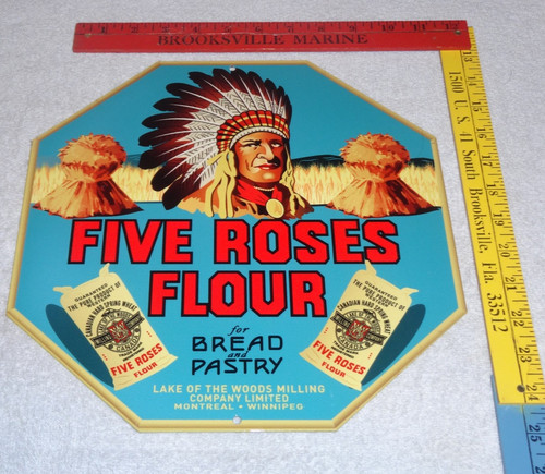 Vintage five roses flour - five,