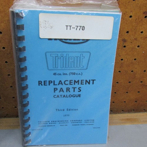 Triumph trident t150 spares - triumph,