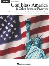 GOD BLESS AMERICA AND OTHER PATRIOTIC FAVORITES FLUTE By Hal Leonard Corp. *VG+*