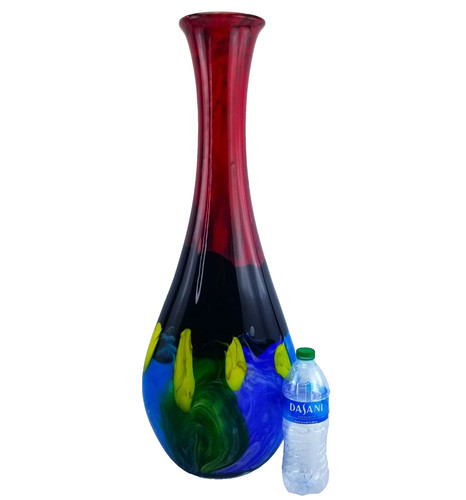 Modern american art glass - glass, vase