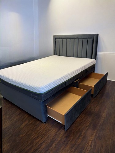 Double divan bed base 4ft - bed,