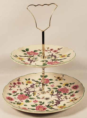Vintage tier dish old foley - tier, dish,