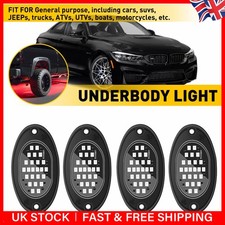 4 Pods Red LED Rock Light Under Trail Rig Lamp For JEEP Off Road Truck UTV ATV